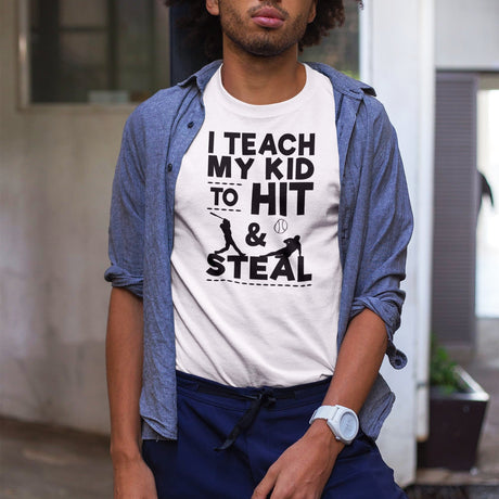 i-teach-my-kid-to-hit-and-steal-sports-tee-baseball-t-shirt-parenting-tee-humor-t-shirt-coaching-tee#color_white