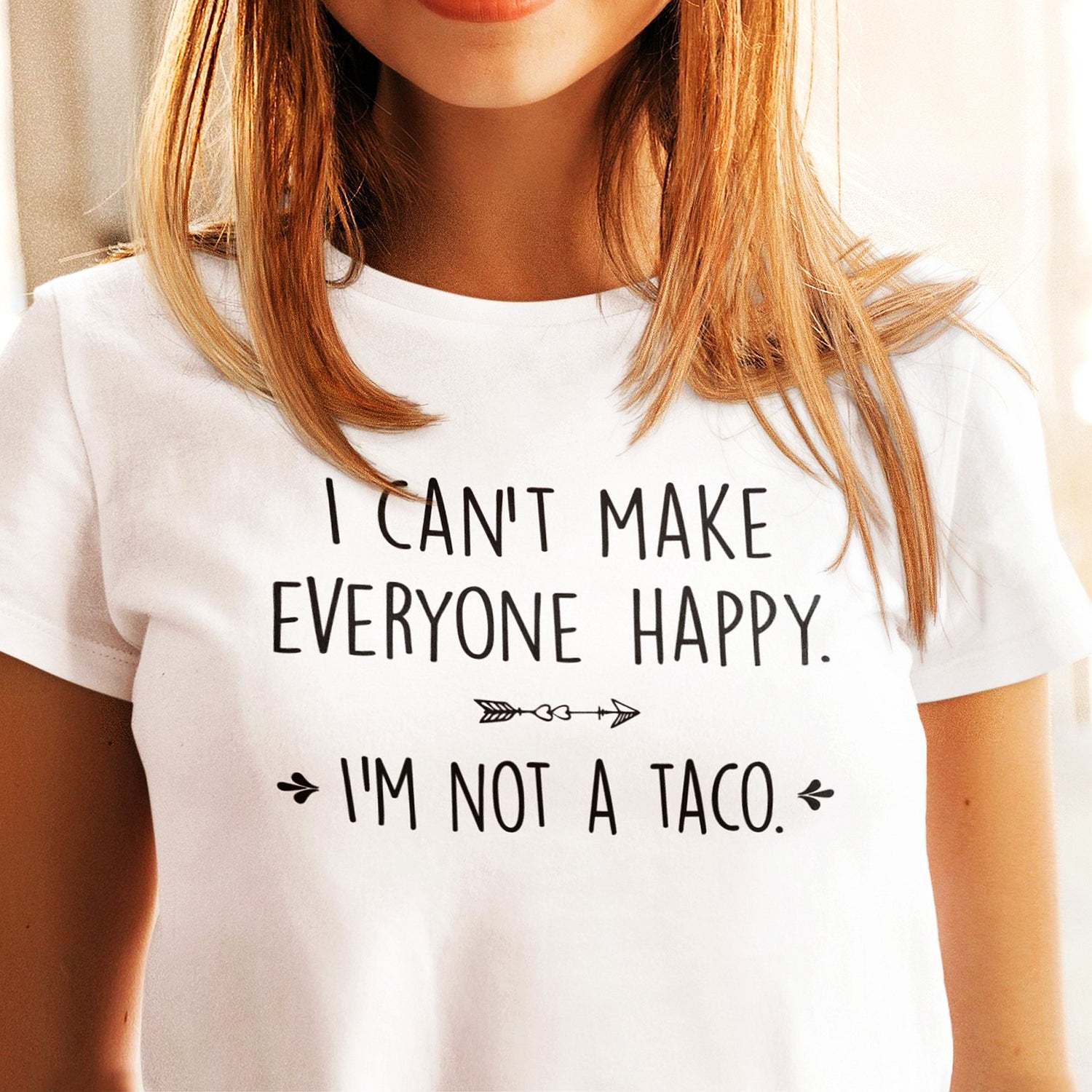 i-cant-make-everyone-happy-im-not-a-taco-food-tee-taco-t-shirt-humorous-tee-quirky-t-shirt-culinary-tee#color_white