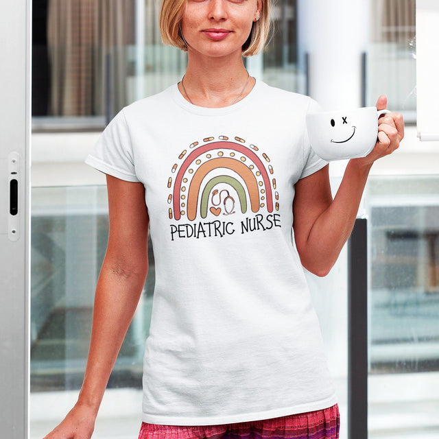 pediatric-nurse-nurse-tee-doctor-t-shirt-caring-tee-compassionate-t-shirt-dedicated-tee#color_white