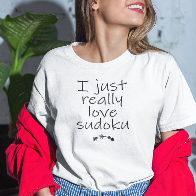 I Just Really Love Sudoku - Honest Tee - Sudoku T-Shirt - Passion Tee - Puzzler T-Shirt - Hobby Tee
