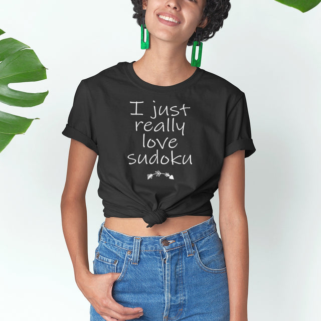 I Just Really Love Sudoku - Honest Tee - Sudoku T-Shirt - Passion Tee - Puzzler T-Shirt - Hobby Tee