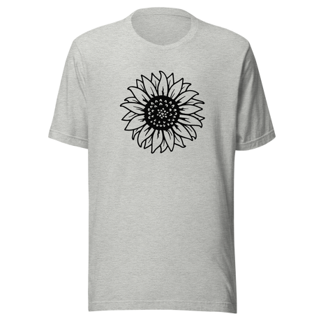 sunflower-sunflower-tee-flower-t-shirt-yellow-tee-floral-t-shirt-simple-tee#color_athletic-heather