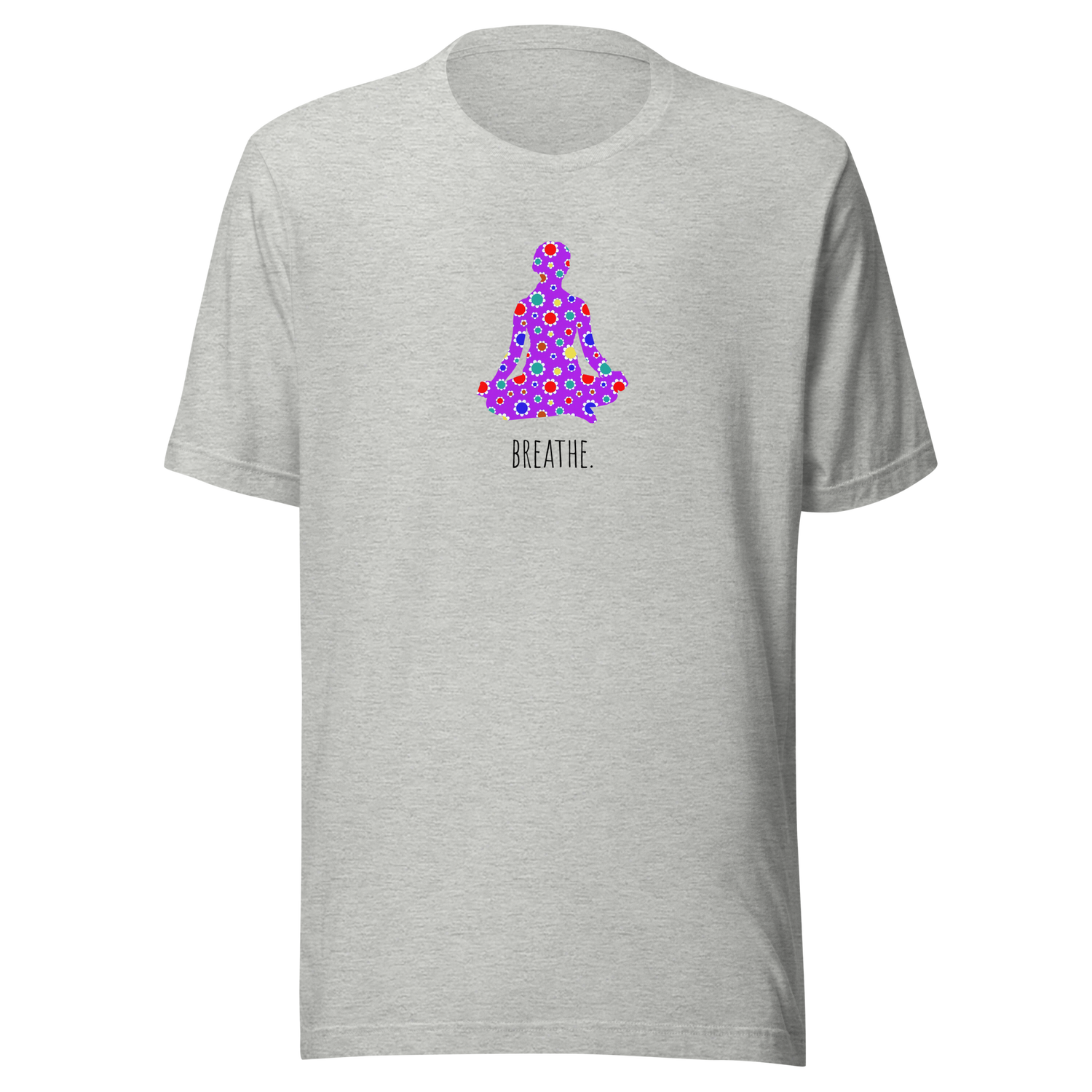 breathe-meditation-tee-breathe-t-shirt-yoga-tee-healthy-t-shirt-anxiety-tee#color_athletic-heather