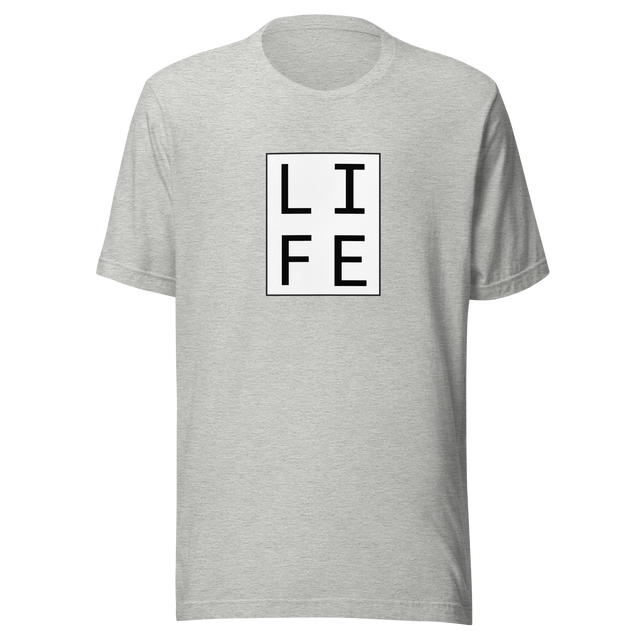 life-square-outline-life-tee-letters-t-shirt-blocks-tee-life-t-shirt-gift-tee#color_athletic-heather