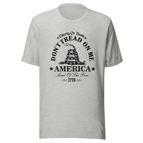 dont-tread-on-me-liberty-or-death-america-land-of-the-free-1776-tread-tee-death-t-shirt-america-tee-t-shirt-tee#color_athletic-heather