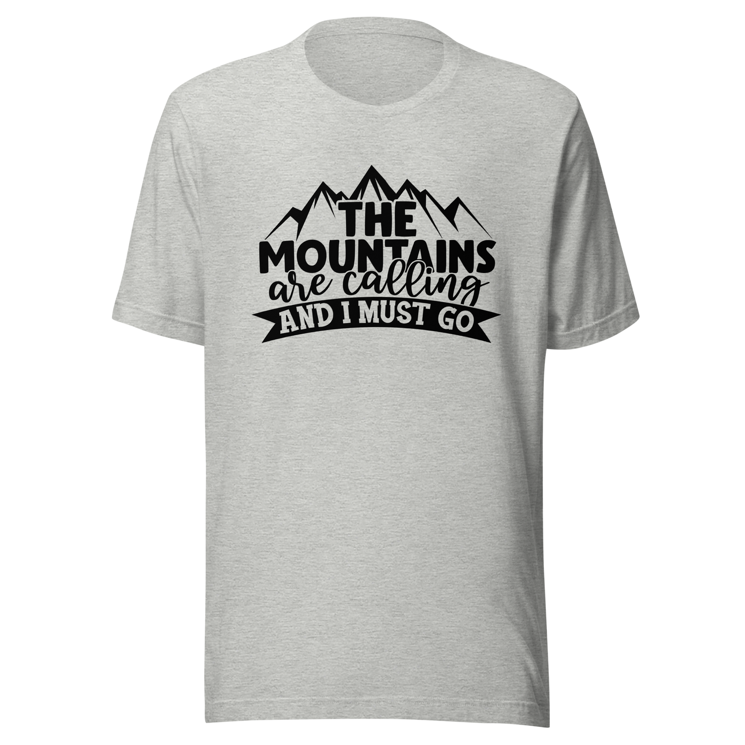 the-mountains-are-calling-and-i-must-go-mountain-tee-hiking-t-shirt-camping-tee-t-shirt-tee#color_athletic-heather