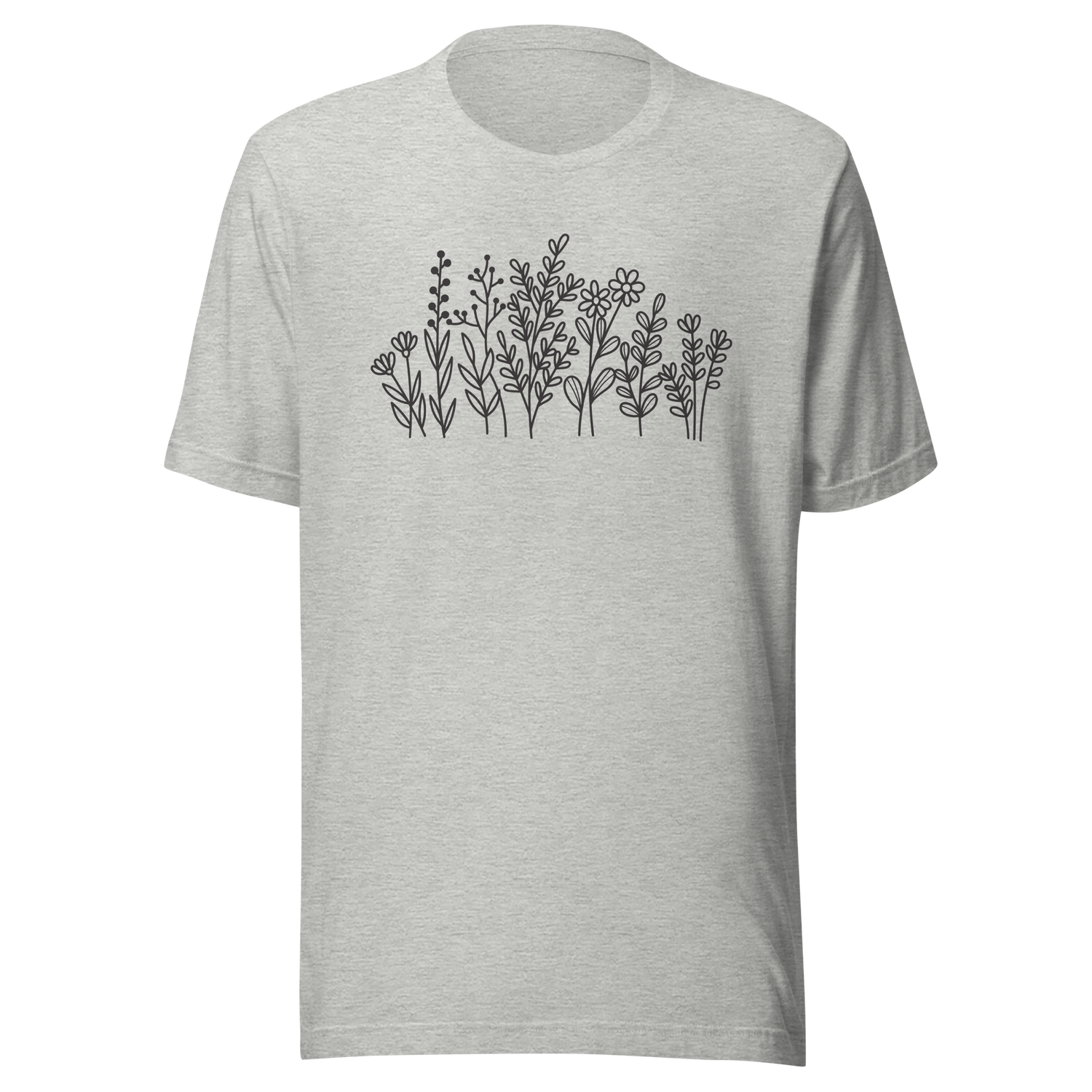 wildflowers-flowers-tee-wildflowers-t-shirt-floral-tee-nature-t-shirt-garden-tee#color_athletic-heather