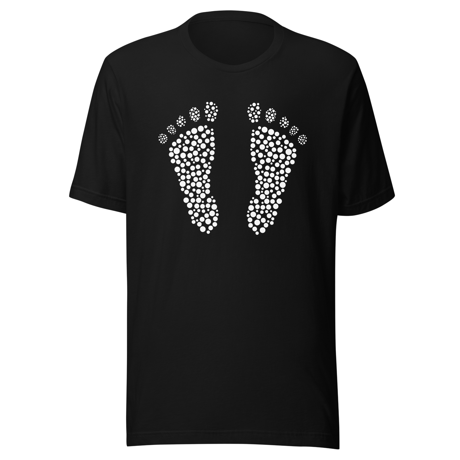 two-footprints-feet-tee-cute-t-shirt-black-tee-inspirational-t-shirt-gift-tee#color_black