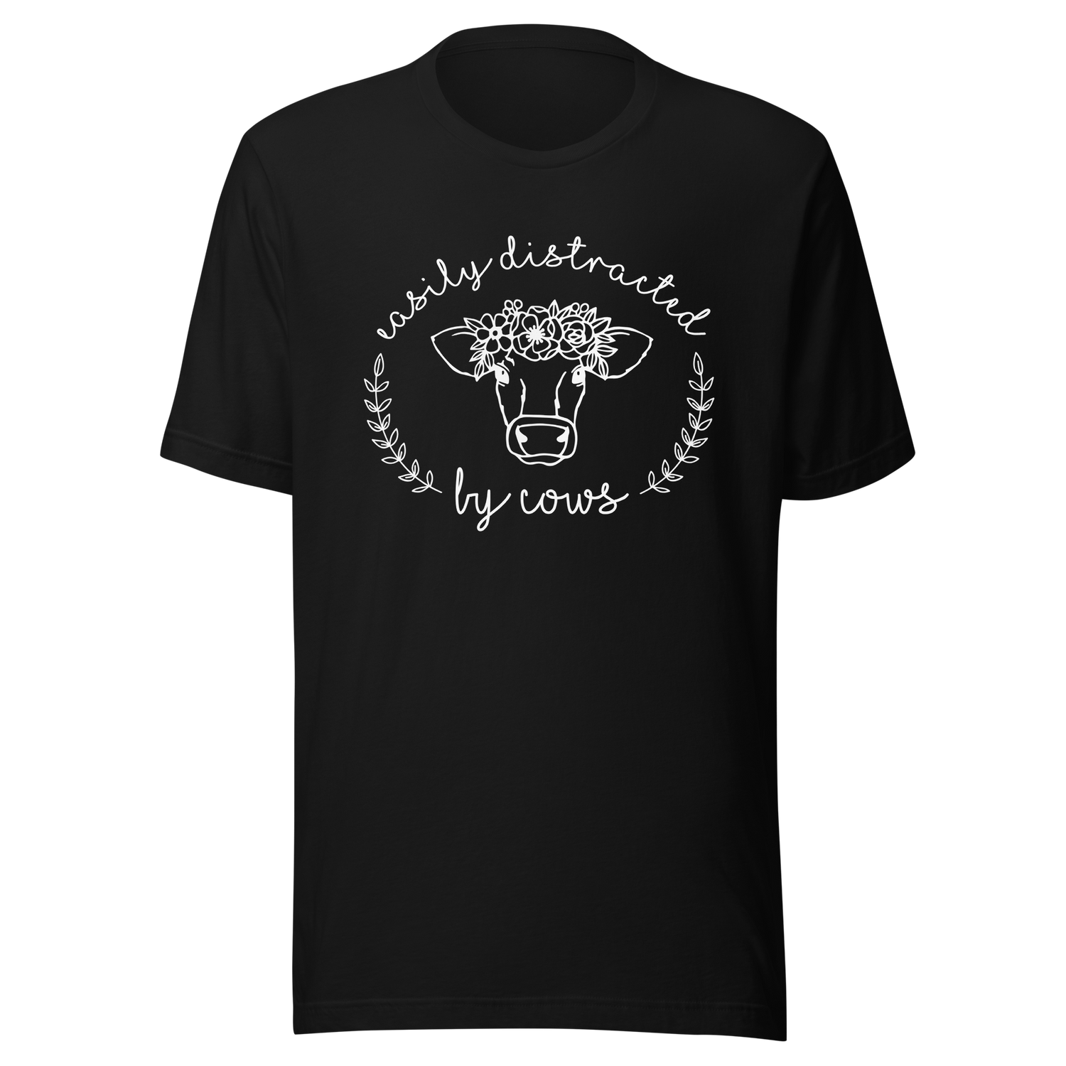 easily-distracted-by-cows-cow-tee-longhorn-t-shirt-steer-tee-farm-animal-t-shirt-texas-tee#color_black