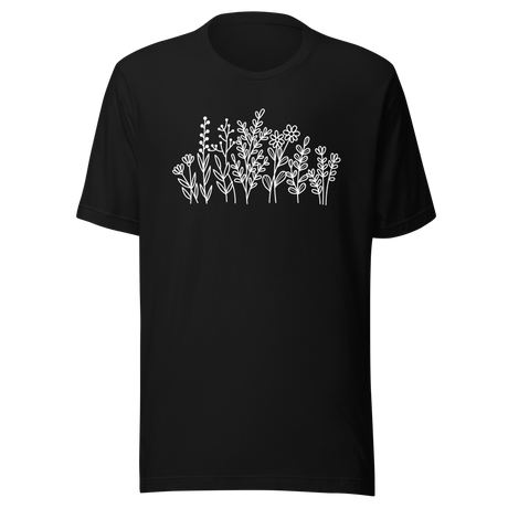 wildflowers-flowers-tee-wildflowers-t-shirt-floral-tee-nature-t-shirt-garden-tee#color_black