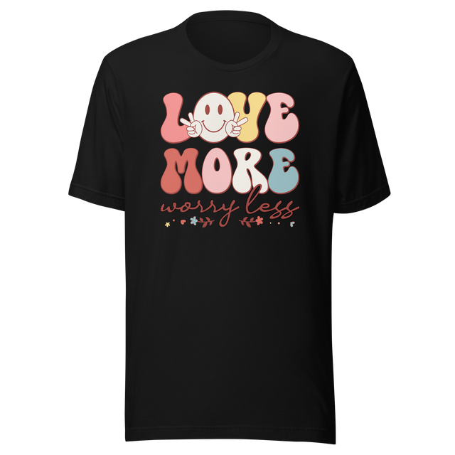 love-more-worry-less-retro-vintage-smiley-face-and-flowers-retro-tee-life-t-shirt-retro-tee-vintage-t-shirt-t-shirt-tee#color_black