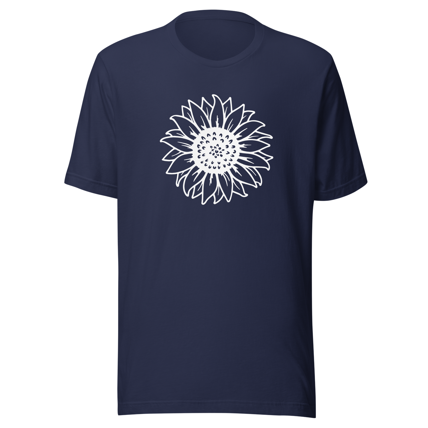 sunflower-sunflower-tee-flower-t-shirt-yellow-tee-floral-t-shirt-simple-tee#color_navy