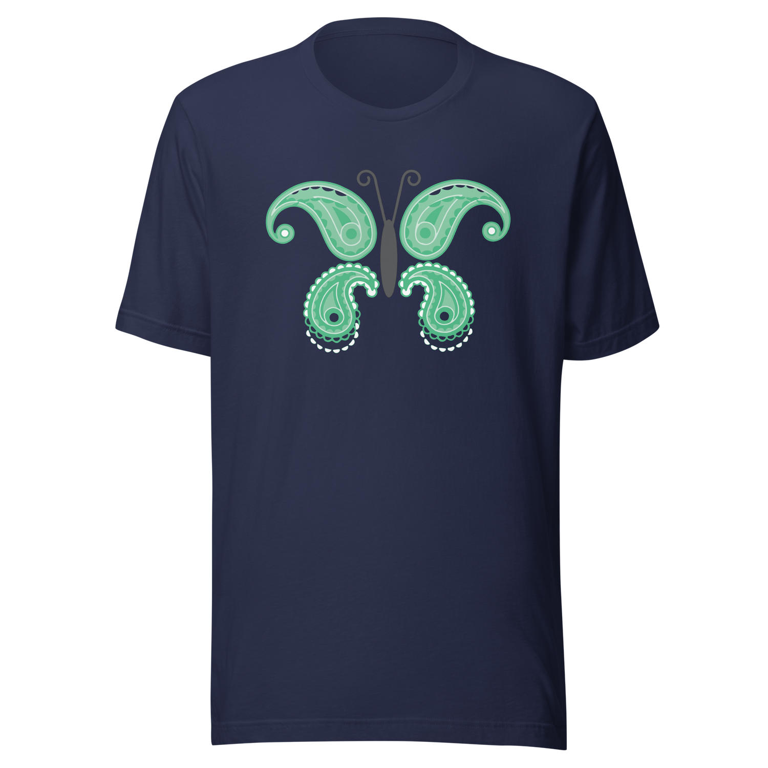 green-butterfly-butterfly-tee-nature-t-shirt-butterflies-tee-green-t-shirt-gift-tee#color_navy