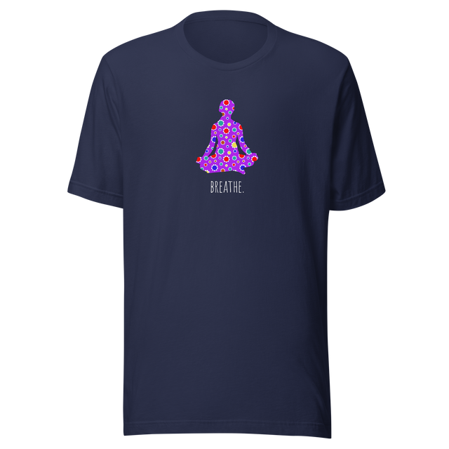 breathe-meditation-tee-breathe-t-shirt-yoga-tee-healthy-t-shirt-anxiety-tee#color_navy