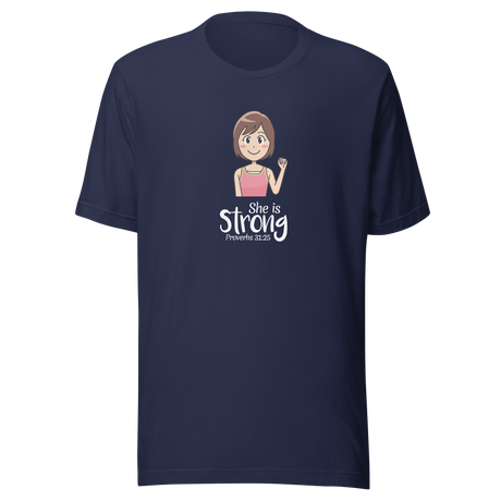 she-is-strong-proverbs-31-25-christian-tee-womens-t-shirt-proverbs-tee-faith-t-shirt-religion-tee#color_navy