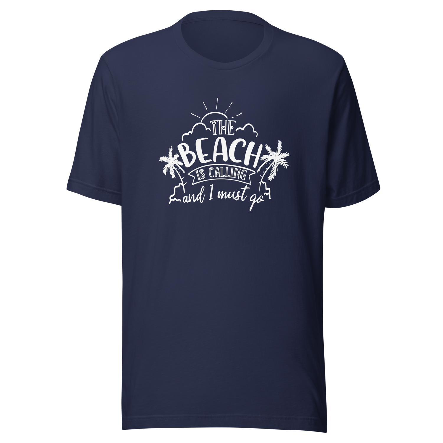 the-beach-is-calling-and-i-must-go-beach-tee-ocean-t-shirt-surfing-tee-outdoors-t-shirt-travel-tee#color_navy