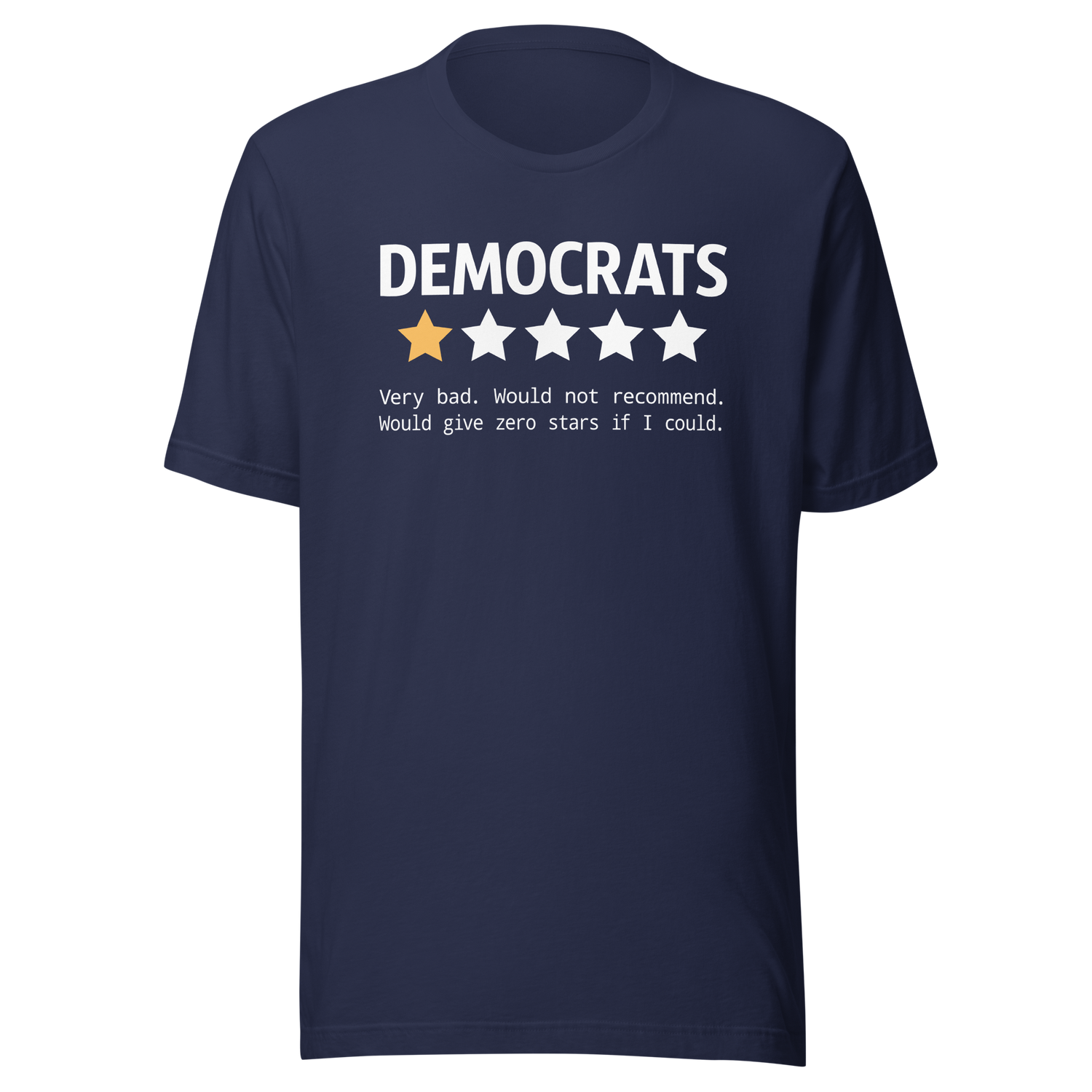 democrats-very-bad-review-republican-tee-democrat-t-shirt-election-tee-politics-t-shirt-usa-tee#color_navy