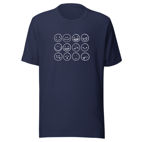 black-and-white-outlines-of-hand-drawn-smiley-faces-smiley-tee-smile-t-shirt-smiley-face-tee-funny-t-shirt-emoticon-tee#color_navy