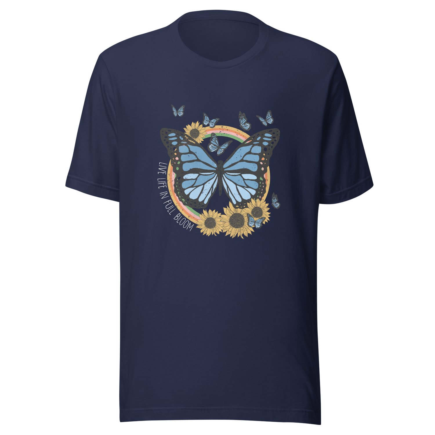 butterfly-live-life-in-full-bloom-butterfly-tee-full-bloom-t-shirt-free-tee-t-shirt-tee#color_black
