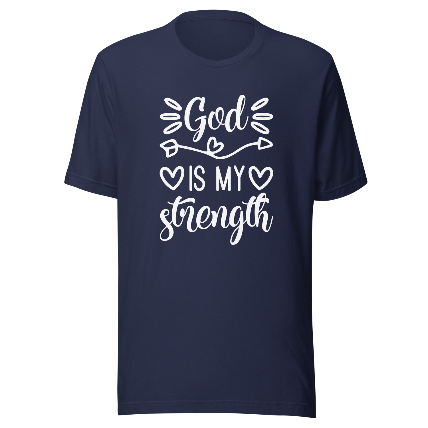 god-is-my-strength-jesus-tee-everything-t-shirt-christian-tee-t-shirt-tee#color_navy