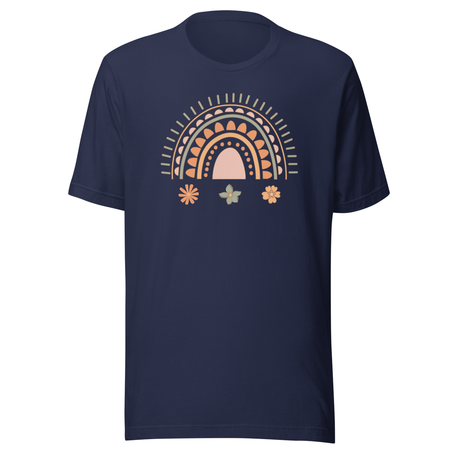 bohemian-boho-rainbow-groovy-rainbow-tee-boho-t-shirt-rainbow-tee-bohemian-t-shirt-boho-tee#color_navy