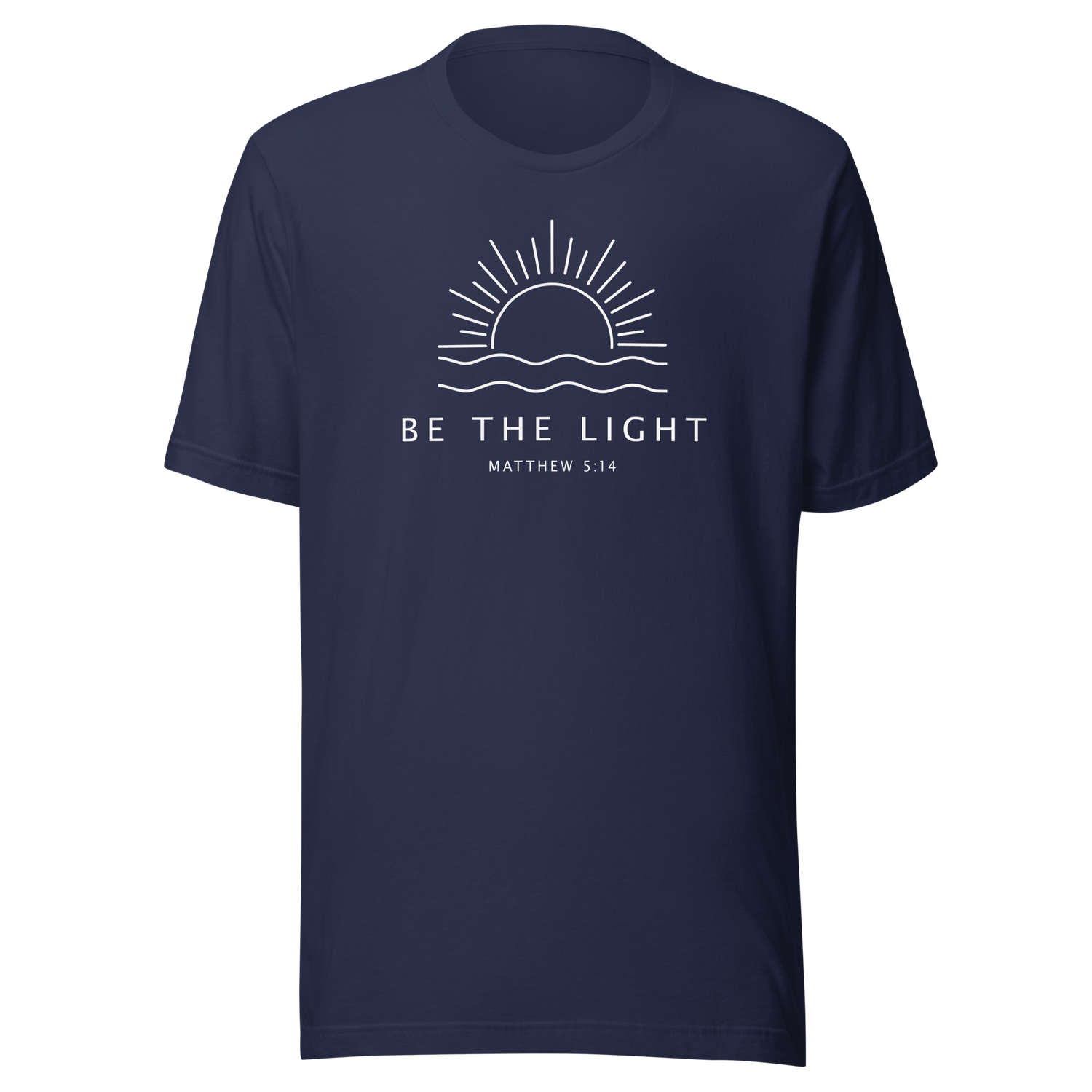 be-the-light-matthew-5-14-faith-tee-motivational-t-shirt-faith-tee-light-t-shirt-matthew514-tee-1#color_navy