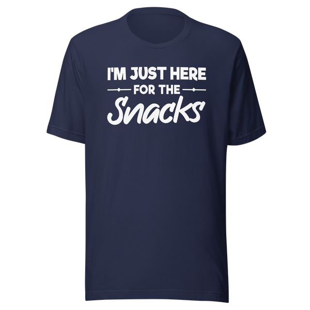 im-just-here-for-the-snacks-food-tee-life-t-shirt-foodie-tee-snacks-t-shirt-yummy-tee-1#color_navy