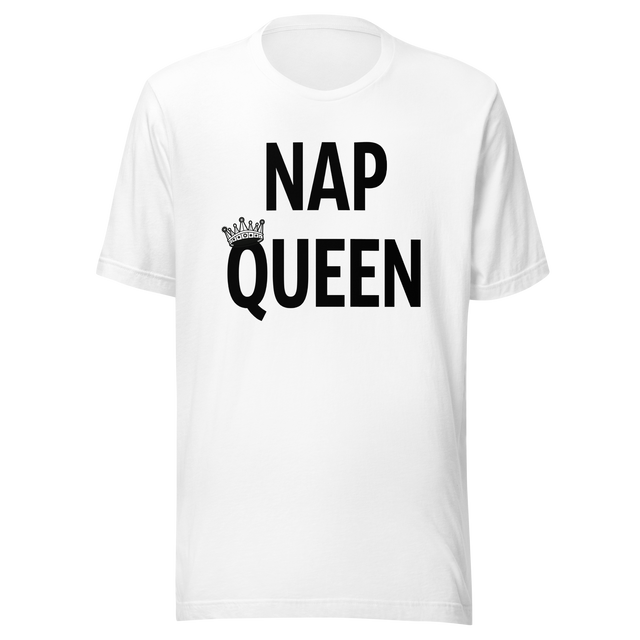 nap-queen-nap-tee-queen-t-shirt-girls-tee-life-t-shirt-sleeping-tee#color_white