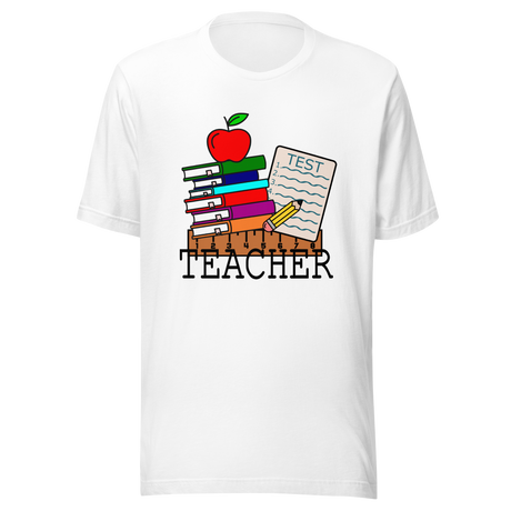 teacher-with-books-and-apple-teacher-tee-teaching-t-shirt-school-tee-t-shirt-tee#color_white