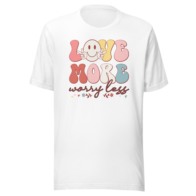 love-more-worry-less-retro-vintage-smiley-face-and-flowers-retro-tee-life-t-shirt-retro-tee-vintage-t-shirt-t-shirt-tee#color_white