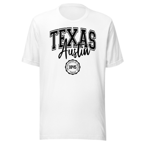 austin-texas-united-states-of-america-1845-states-tee-travel-t-shirt-austin-tee-texas-t-shirt-freedom-tee#color_white