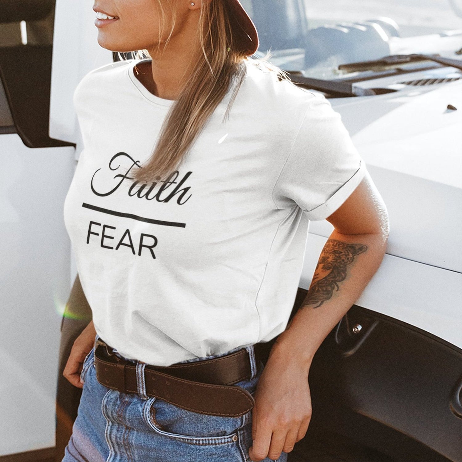 faith-over-fear-crucifix-tee-easter-t-shirt-jesus-tee-faith-t-shirt-christian-tee#color_white