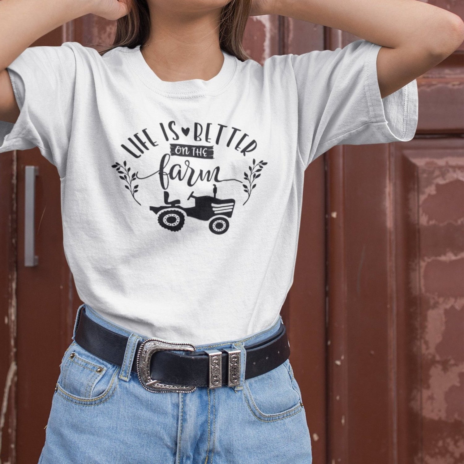 life-is-better-on-the-farm-farm-lovers-tee-farmer-t-shirt-farming-tee-country-life-t-shirt-farm-animals-tee#color_white