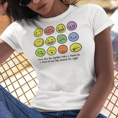 smiling-faces-drawing-multi-color-4x3-smiling-tee-smile-t-shirt-happy-tee-simple-t-shirt-gift-tee#color_white