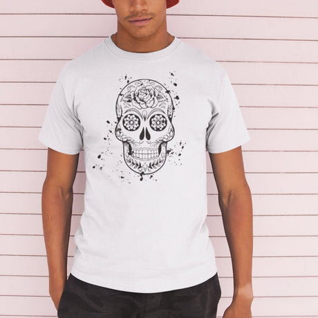 psychedelic-skull-black-and-white-skull-tee-psychedelic-t-shirt-halloween-tee-gift-t-shirt-cool-tee#color_white