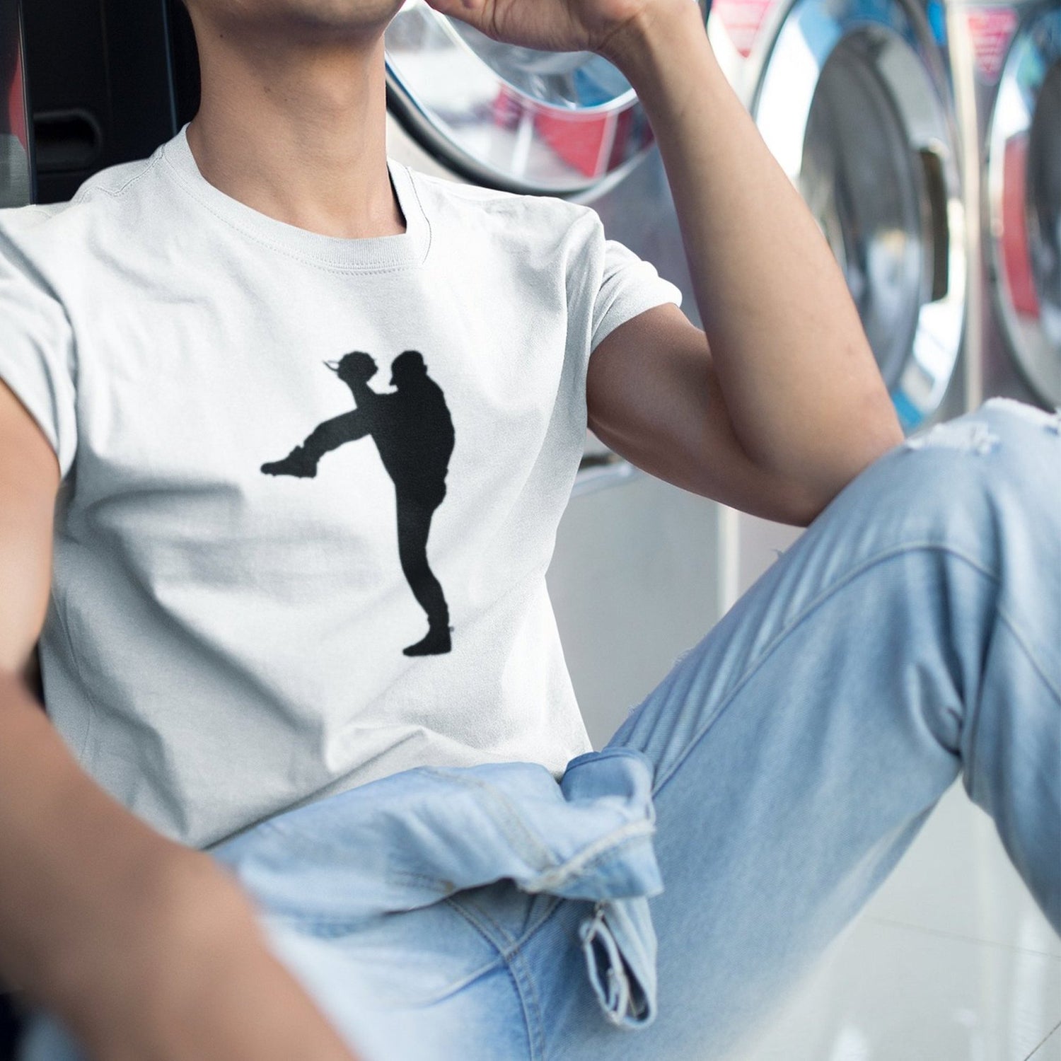 baseball-pitcher-silhouette-baseball-tee-pitcher-t-shirt-sports-tee-simple-t-shirt-summer-tee#color_white