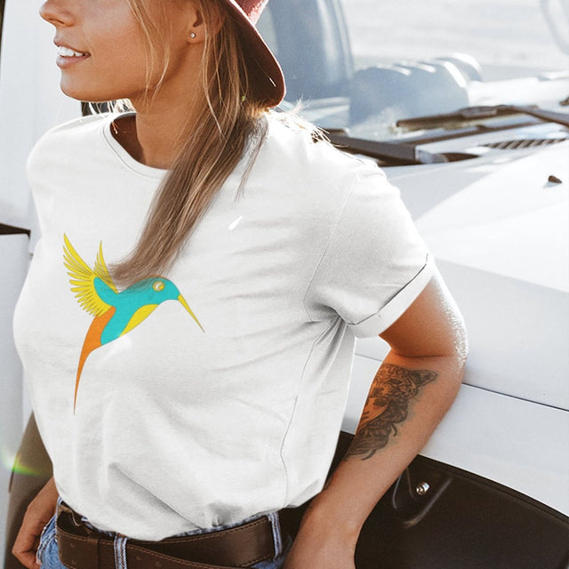 colorful-illustrated-bird-bird-tee-birds-t-shirt-nature-tee-outdoors-t-shirt-gift-tee#color_white