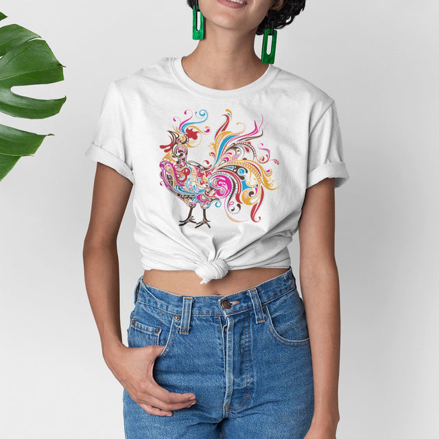 colorful-illustrated-rooster-colorful-tee-illustrated-t-shirt-rooster-tee-farm-t-shirt-animal-tee#color_white