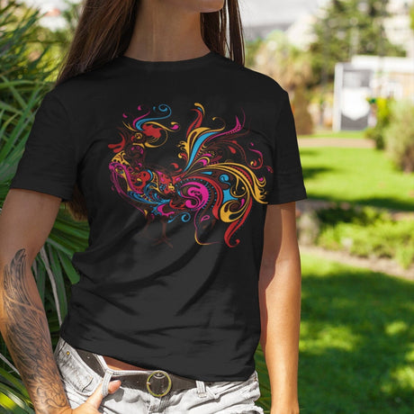 colorful-illustrated-rooster-colorful-tee-illustrated-t-shirt-rooster-tee-farm-t-shirt-animal-tee#color_black