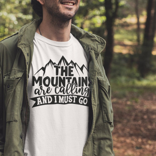 the-mountains-are-calling-and-i-must-go-mountain-tee-hiking-t-shirt-camping-tee-t-shirt-tee#color_white