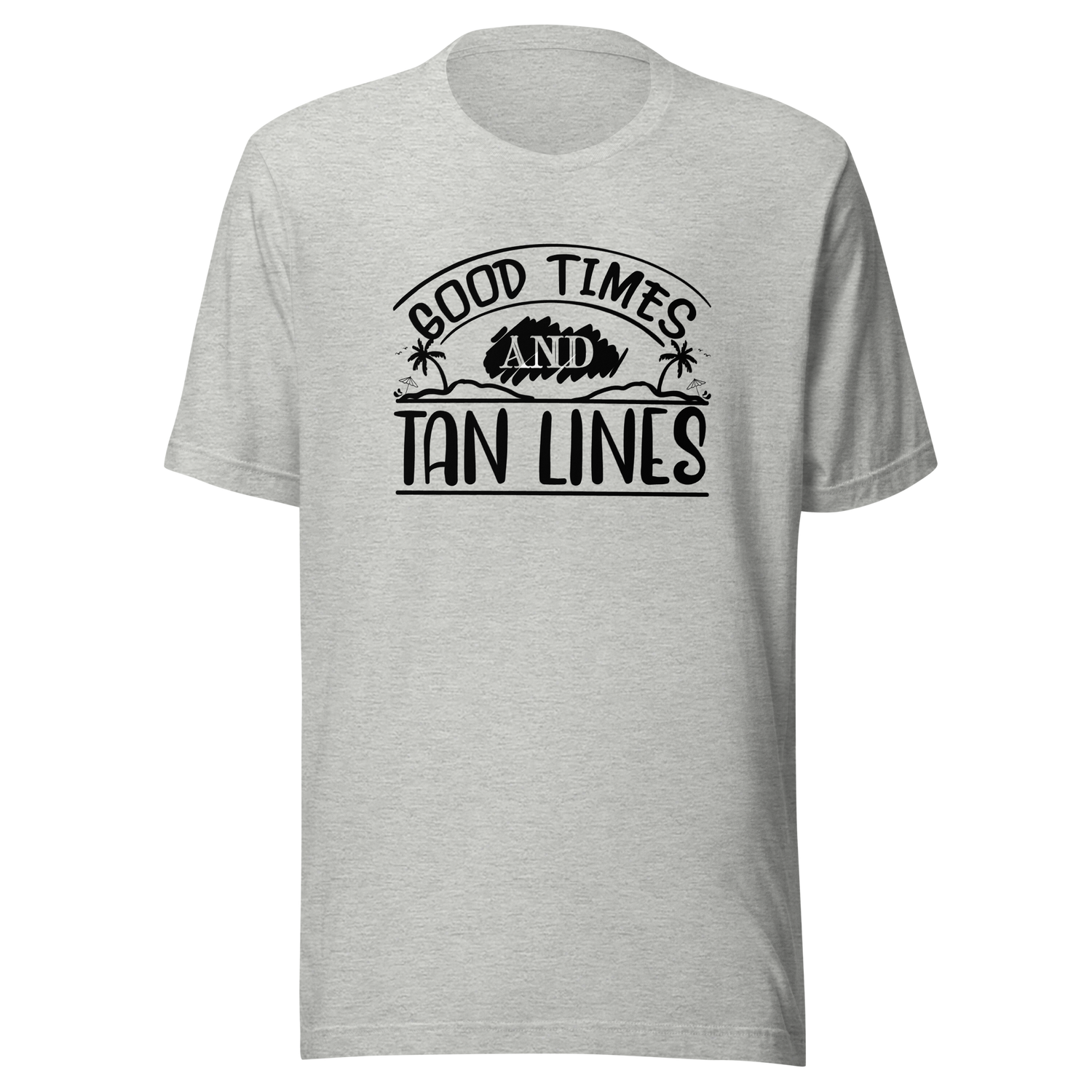 good-times-and-tan-lines-summer-tee-good-times-t-shirt-tan-tee-beach-t-shirt-life-tee#color_athletic-heather