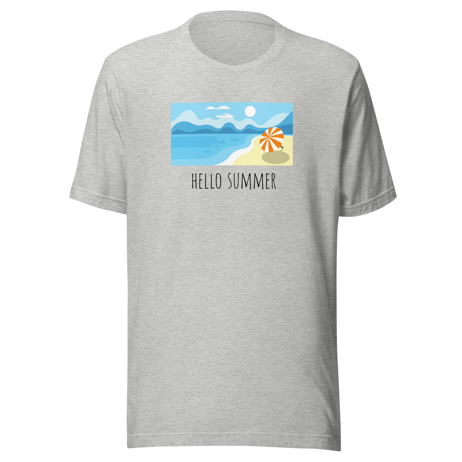 hello-summer-summer-tee-hello-t-shirt-sun-tee-beach-t-shirt-seasonal-tee#color_athletic-heather