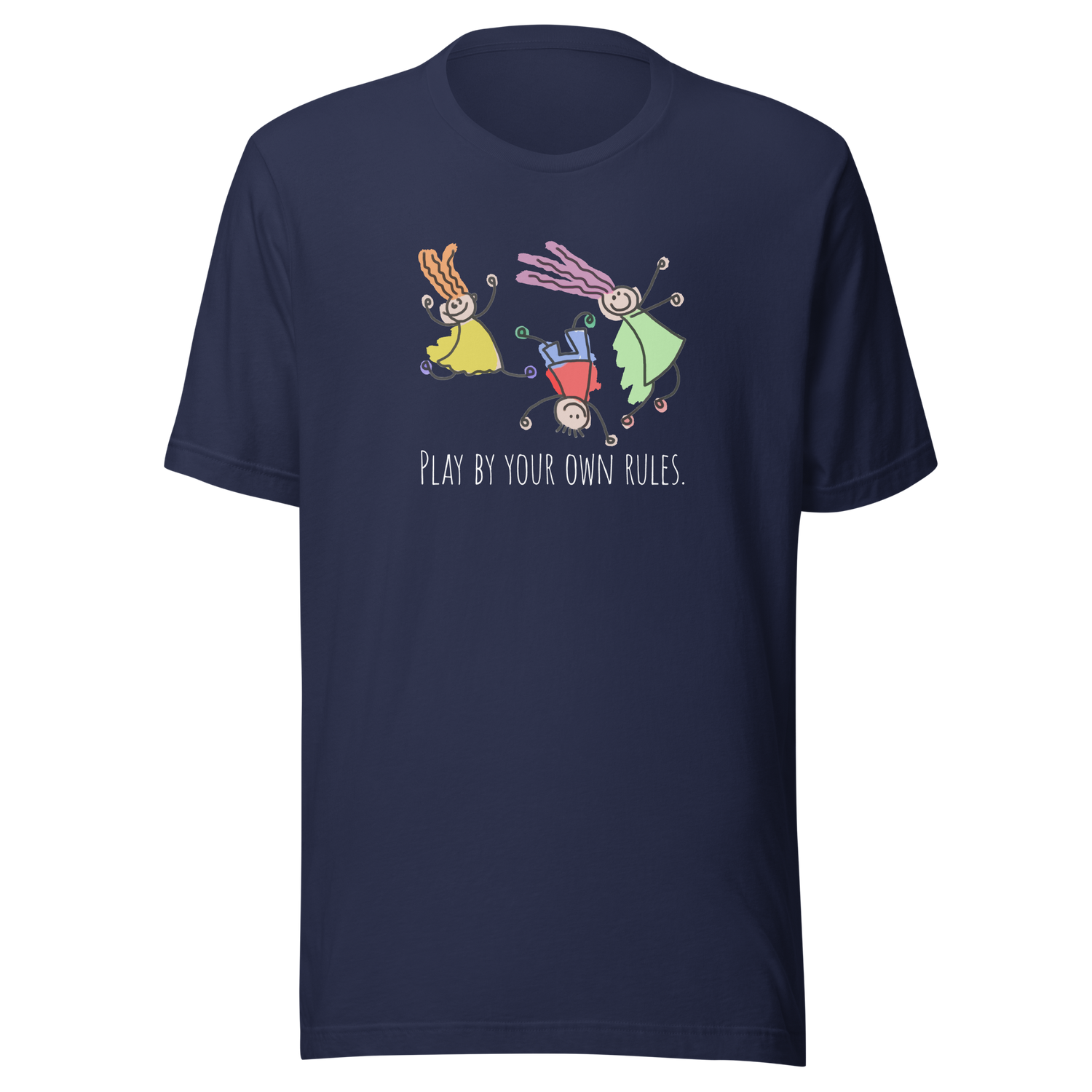 play-by-your-own-rules-achieve-tee-dreams-t-shirt-attitude-tee-inspirational-t-shirt-motivational-tee-1#color_navy