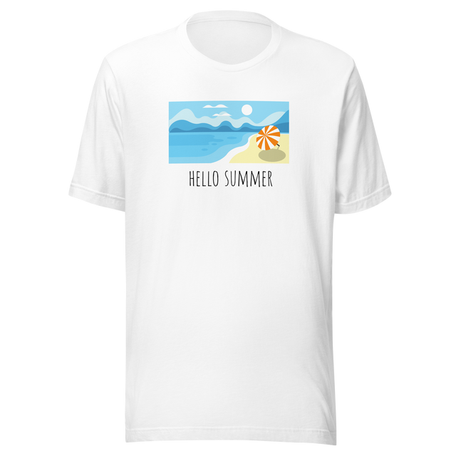 hello-summer-summer-tee-hello-t-shirt-sun-tee-beach-t-shirt-seasonal-tee#color_white