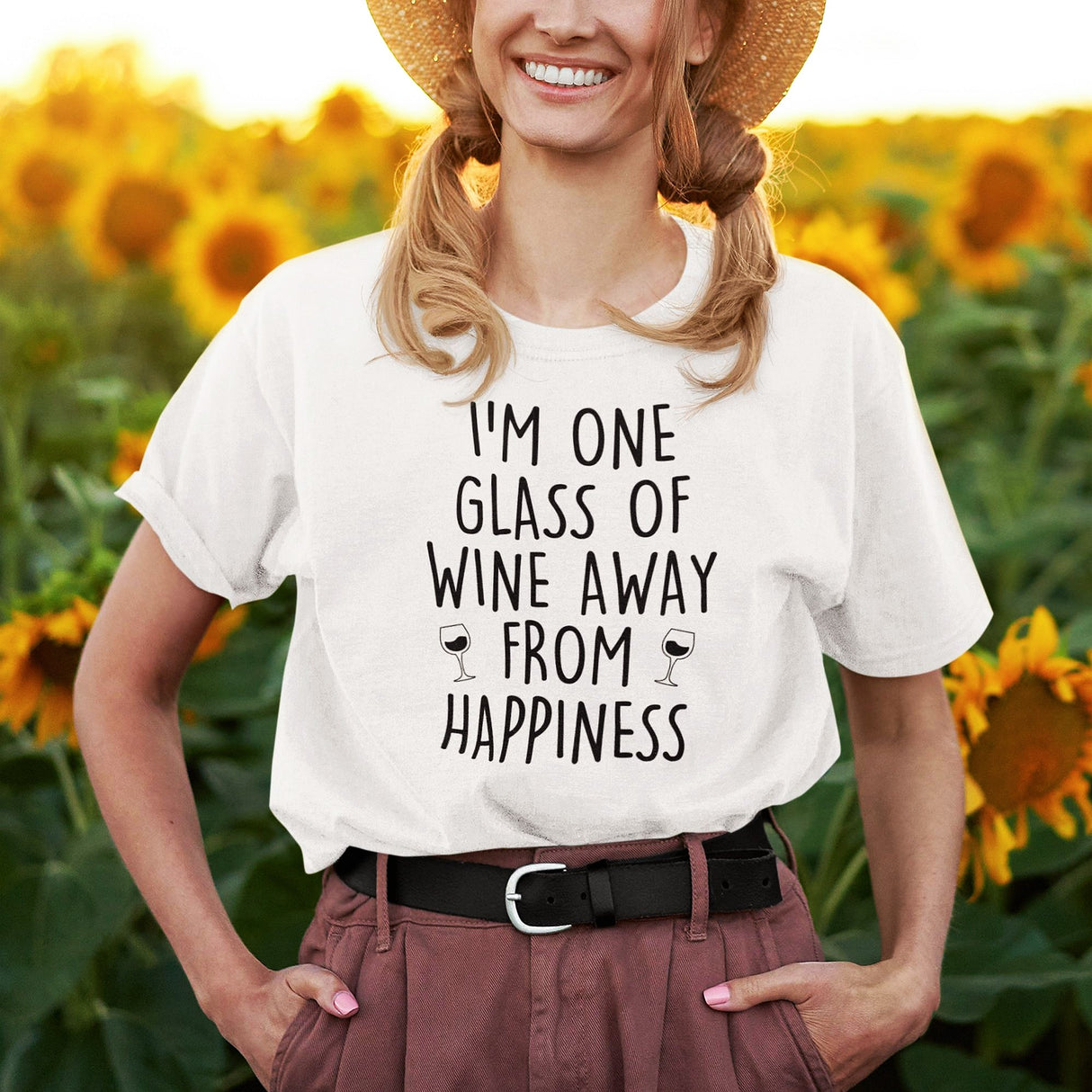 im-one-glass-of-wine-away-from-happiness-food-tee-life-t-shirt-wine-tee-happiness-t-shirt-relaxation-tee#color_white