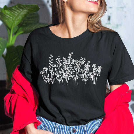 wildflowers-flowers-tee-wildflowers-t-shirt-floral-tee-nature-t-shirt-garden-tee#color_black