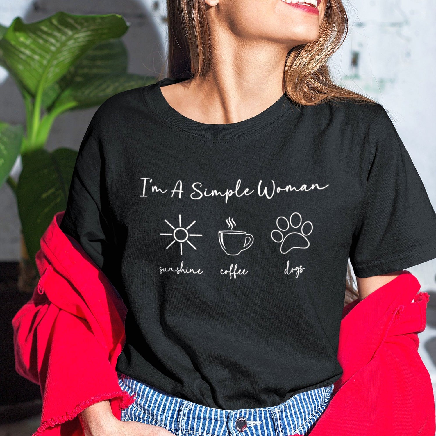 I M A Simple Woman Nurse Coffee Drinking Dog Shirt I M A Simple Woman Nurse Coffee Drinking Dog Shirt