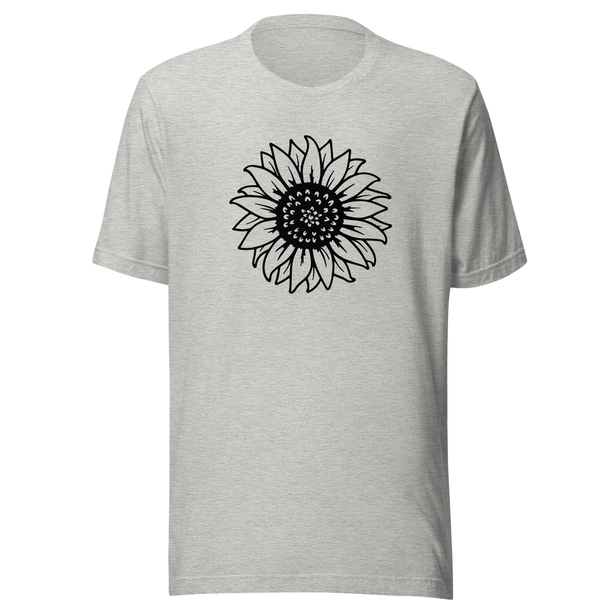 sunflower-sunflower-tee-flower-t-shirt-yellow-tee-floral-t-shirt-simple-tee#color_athletic-heather