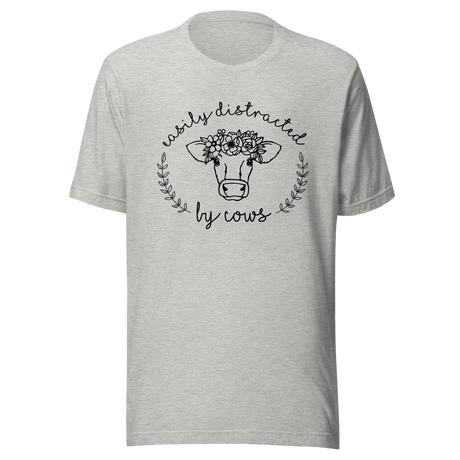 easily-distracted-by-cows-cow-tee-longhorn-t-shirt-steer-tee-farm-animal-t-shirt-texas-tee#color_athletic-heather
