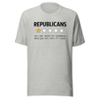 republicans-very-bad-reviews-democrat-tee-republican-t-shirt-election-tee-politics-t-shirt-government-tee#color_athletic-heather